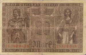 Germany, 20 Mark, P57, B122a