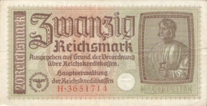 Germany, 20 Reichsmark, R139