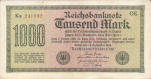 Germany, 1,000 Mark, P76c
