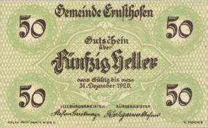 Austria, 50 Heller, FS 184a