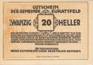 Austria, 20 Heller, FS 192a