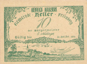 Austria, 10 Heller, FS 211Ia
