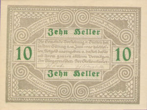 Austria, 10 Heller, FS 312A