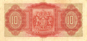 Bermuda, 10 Shilling, P15