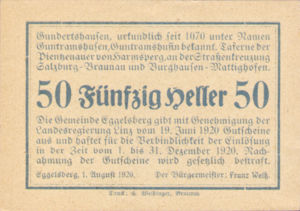 Austria, 50 Heller, FS 160Ia
