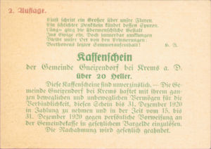 Austria, 20 Heller, FS 241IIa1.3b
