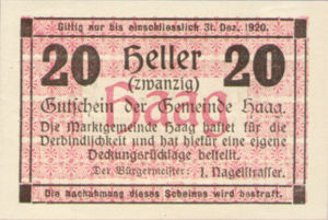 Austria, 20 Heller, FS 318Ib