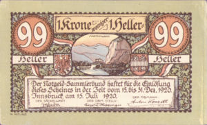 Austria, 99 Heller, FS 412IVa