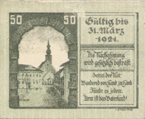 Austria, 50 Heller, FS 445Ib
