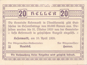 Austria, 20 Heller, FS 429