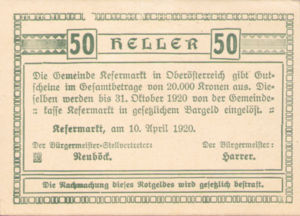 Austria, 50 Heller, FS 429