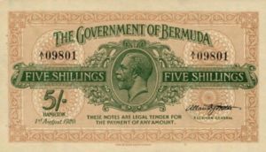 Bermuda, 5 Shilling, P3a, B103a