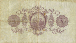 Bermuda, 5 Shilling, P3b, B103b
