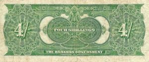 Bahamas, 4 Shilling, P2b, B102b