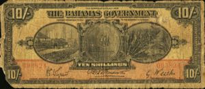 Bahamas, 10 Shilling, P3a, B103a