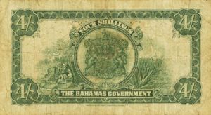 Bahamas, 4 Shilling, P5, B105