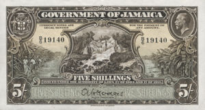 Jamaica, 5 Shilling, P32av2, B104b
