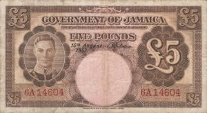 Jamaica, 5 Pound, P43v3, B112c