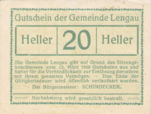 Austria, 20 Heller, FS 512
