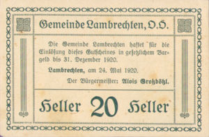 Austria, 20 Heller, FS 497a