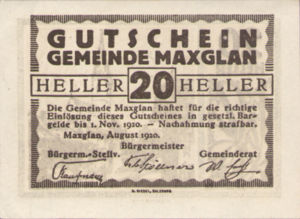 Austria, 20 Heller, FS 602a