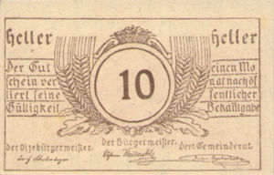 Austria, 10 Heller, FS 633b