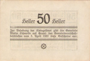 Austria, 50 Heller, FS 587Ia