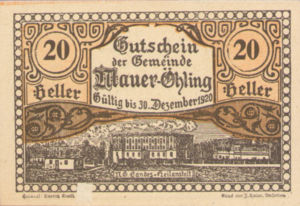 Austria, 20 Heller, FS 599e