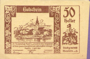 Austria, 50 Heller, FS 600IIb2x