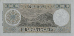 Italy, 100,000 Lira, P100a