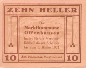 Austria, 10 Heller, FS 705a
