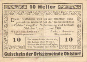 Austria, 10 Heller, FS 708d