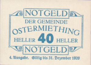 Austria, 40 Heller, FS 713IVa