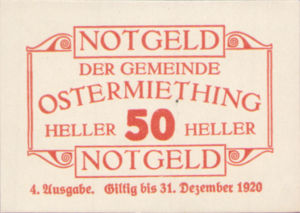 Austria, 50 Heller, FS 713IVe