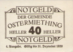 Austria, 40 Heller, FS 713IVg
