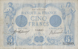 France, 5 Franc, P70, 02-43