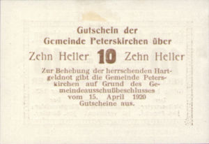 Austria, 10 Heller, FS 736bA