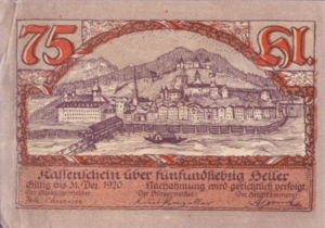 Austria, 75 Heller, FS 821I