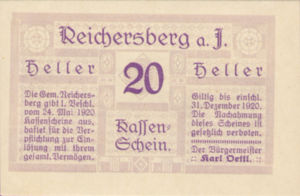 Austria, 20 Heller, FS 828Ic2