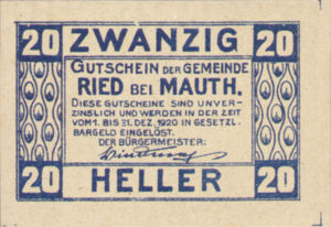 Austria, 20 Heller, FS 833b
