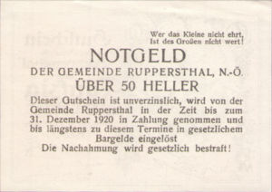 Austria, 50 Heller, FS 854a