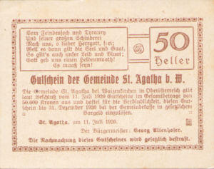 Austria, 50 Heller, FS 877IIb2
