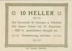 Austria, 10 Heller, FS 885II