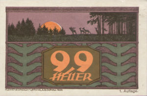 Austria, 99 Heller, FS 893a
