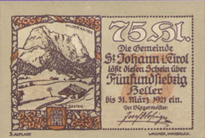 Austria, 75 Heller, FS 898e