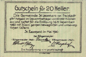 Austria, 20 Heller, FS 903a