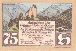 Austria, 75 Heller, FS 983a