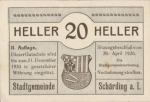 Austria, 20 Heller, FS 951IIa