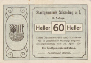 Austria, 60 Heller, FS 951IIa