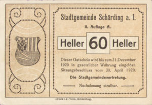 Austria, 60 Heller, FS 951IIb